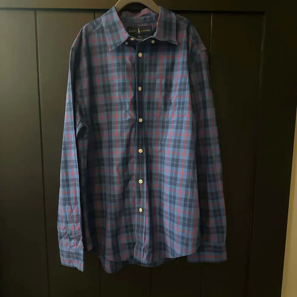 Polo Ralph Lauren Kids Multicolor Plaid Button Up Shirt Size L
